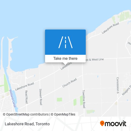 Lakeshore Road map