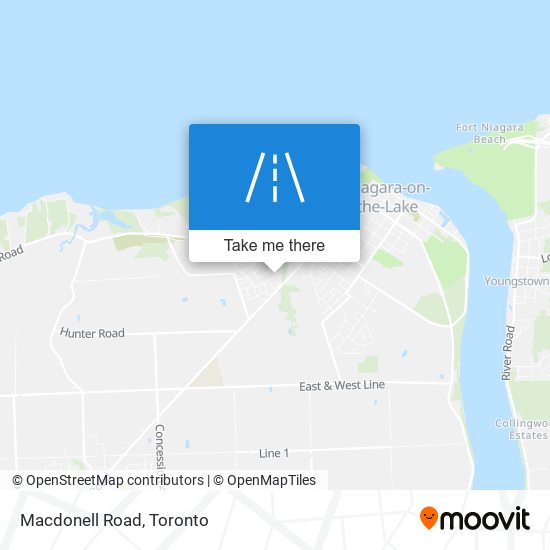 Macdonell Road map