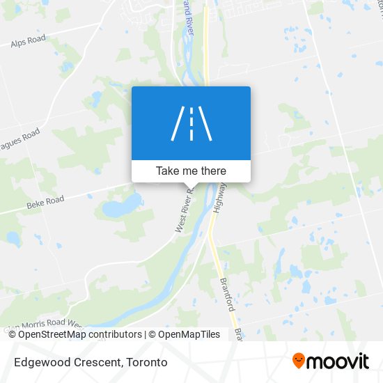 Edgewood Crescent map