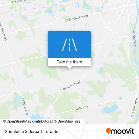 Shouldice Sideroad map