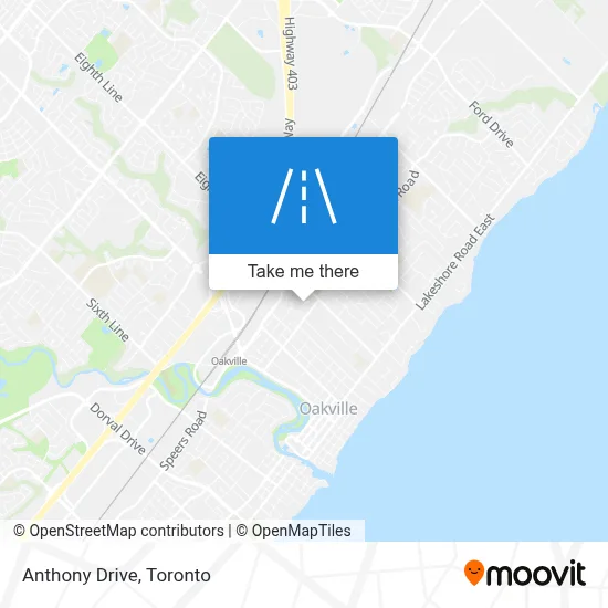 Anthony Drive map