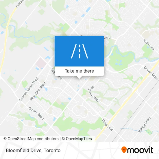 Bloomfield Drive map