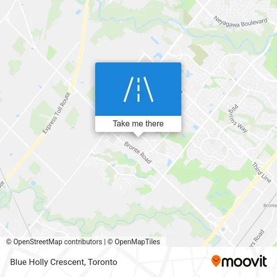 Blue Holly Crescent map