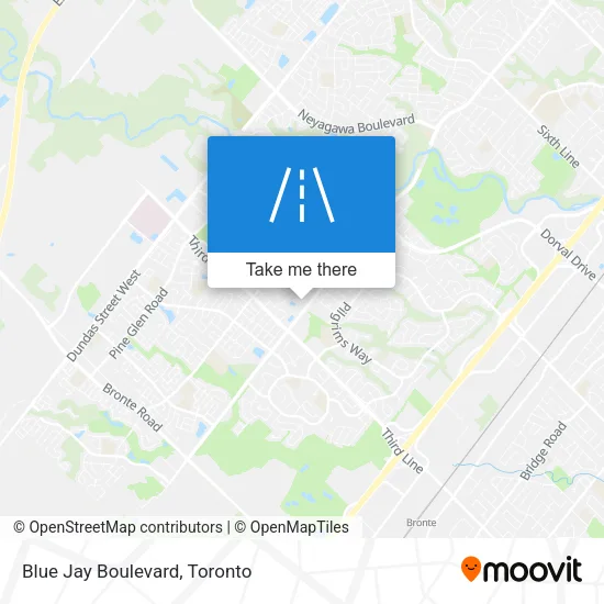 Blue Jay Boulevard map