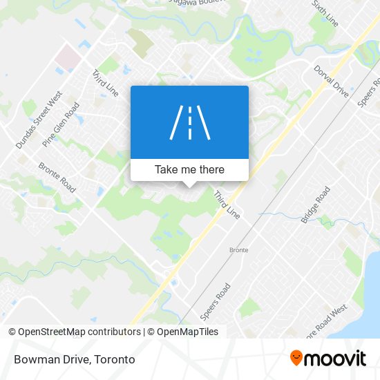 Bowman Drive map