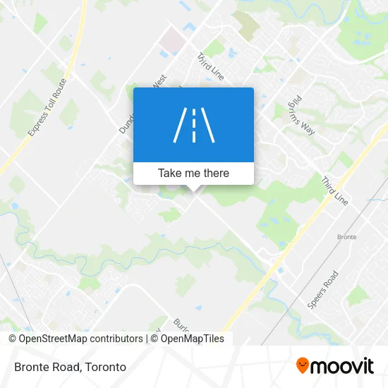 Bronte Road map