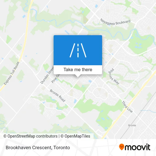 Brookhaven Crescent map