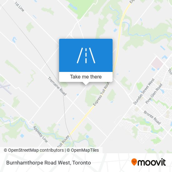 Burnhamthorpe Road West map