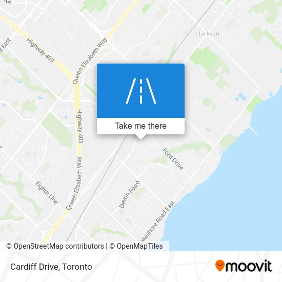 Cardiff Drive map
