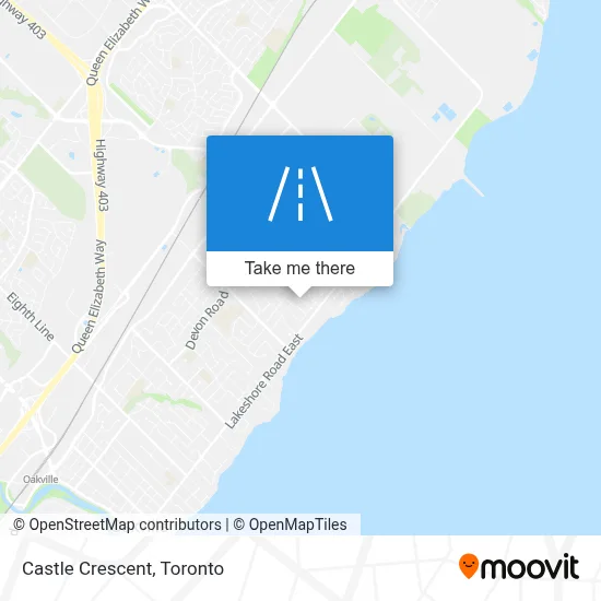 Castle Crescent map