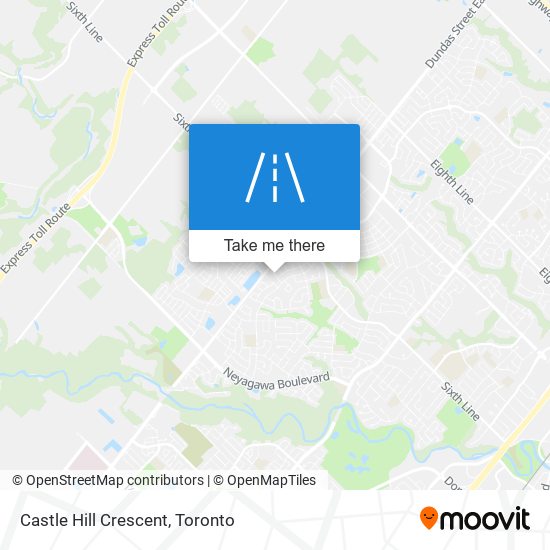 Castle Hill Crescent map