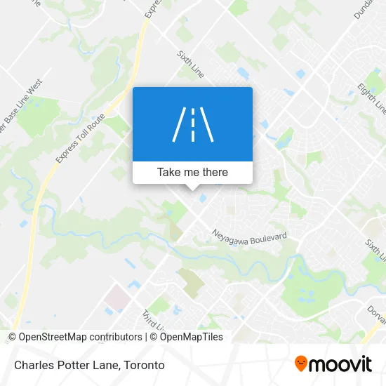 Charles Potter Lane map