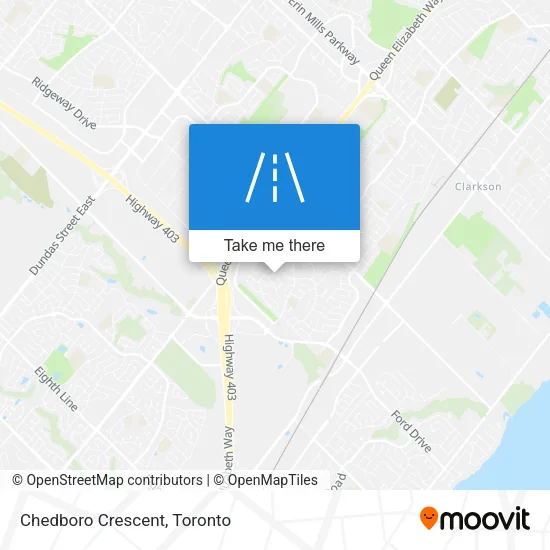 Chedboro Crescent map