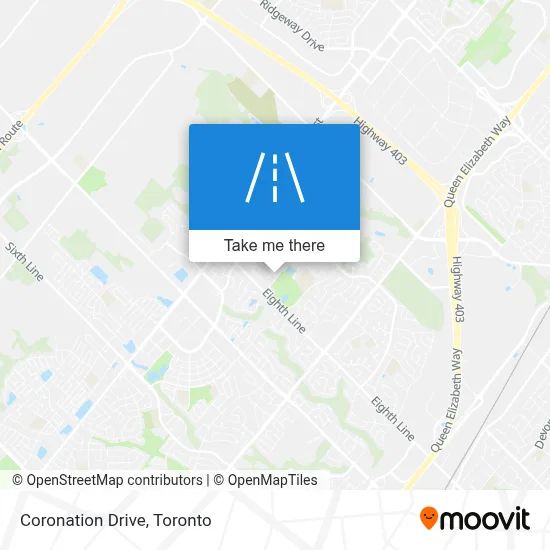 Coronation Drive map