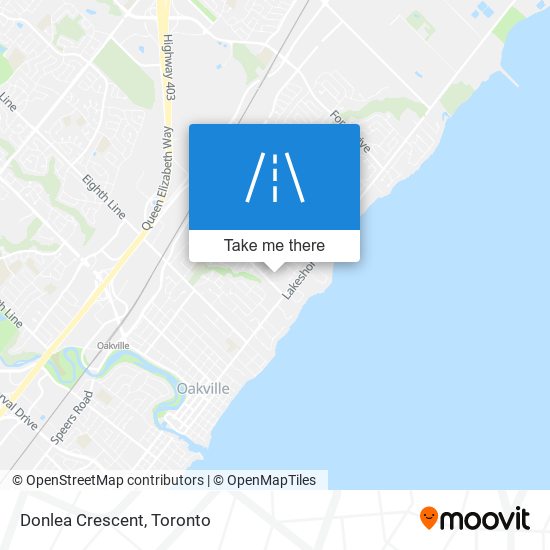 Donlea Crescent map