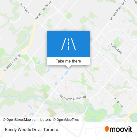 Eberly Woods Drive map