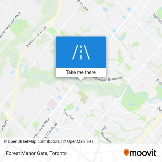 Forest Manor Gate map
