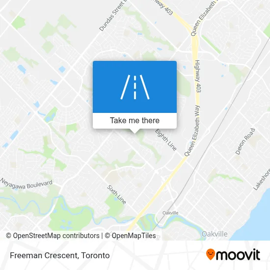 Freeman Crescent map