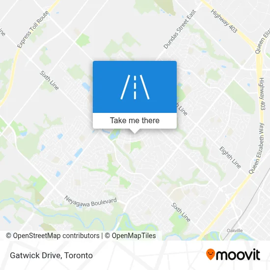 Gatwick Drive map