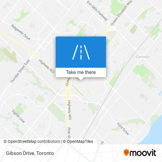 Gibson Drive map