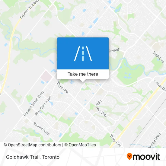 Goldhawk Trail map