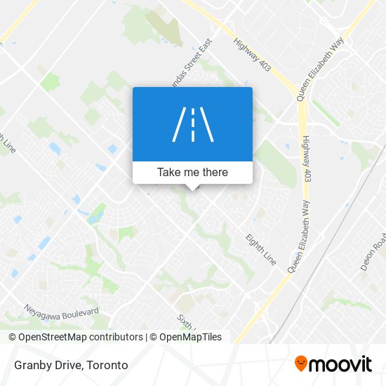 Granby Drive map