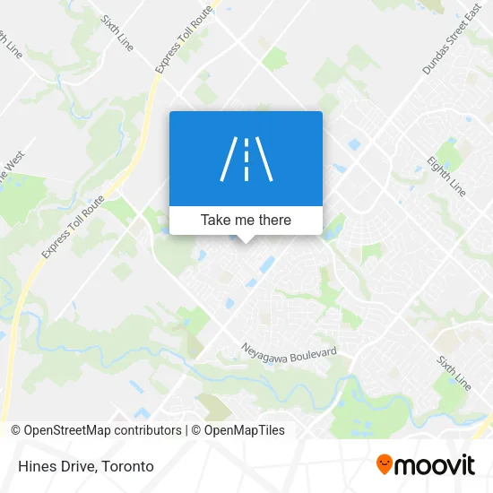 Hines Drive map