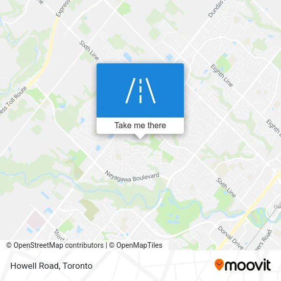 Howell Road map