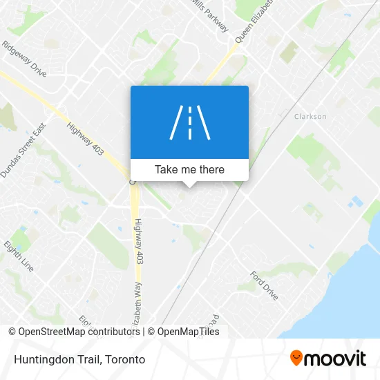 Huntingdon Trail map