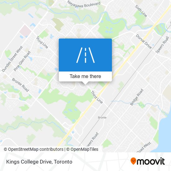 Kings College Drive map