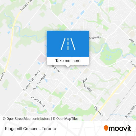 Kingsmill Crescent map
