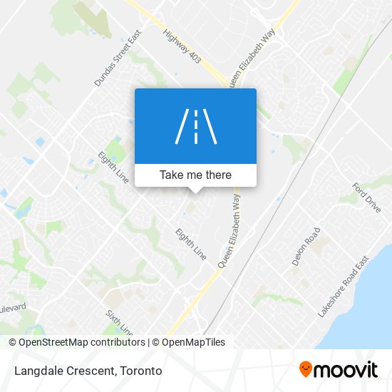 Langdale Crescent map