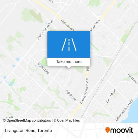 Livingston Road map