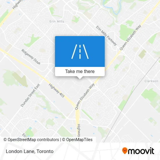 London Lane map