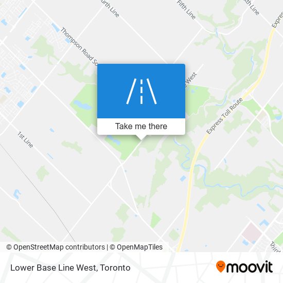 Lower Base Line West map