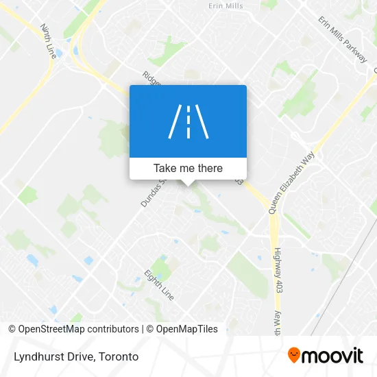 Lyndhurst Drive map