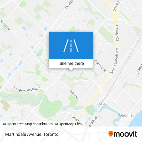 Martindale Avenue map