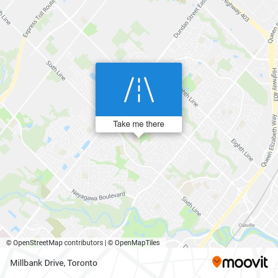 Millbank Drive map