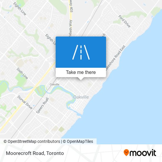 Moorecroft Road map