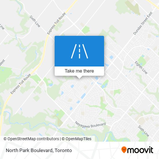 North Park Boulevard map