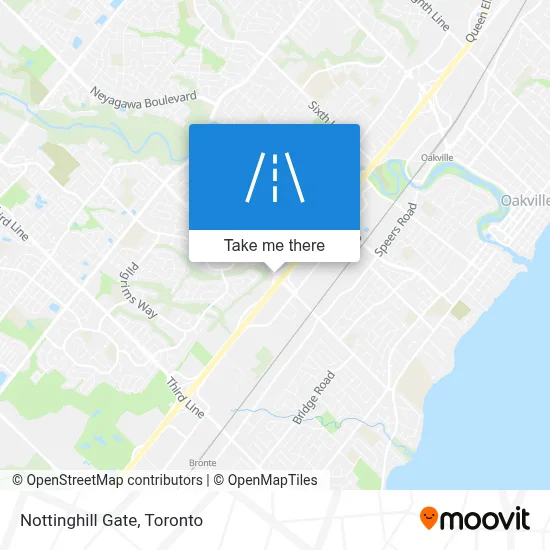 Nottinghill Gate map