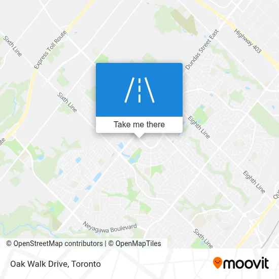 Oak Walk Drive map