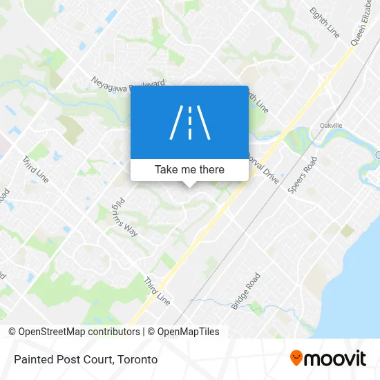 Painted Post Court map