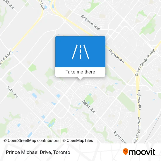 Prince Michael Drive map