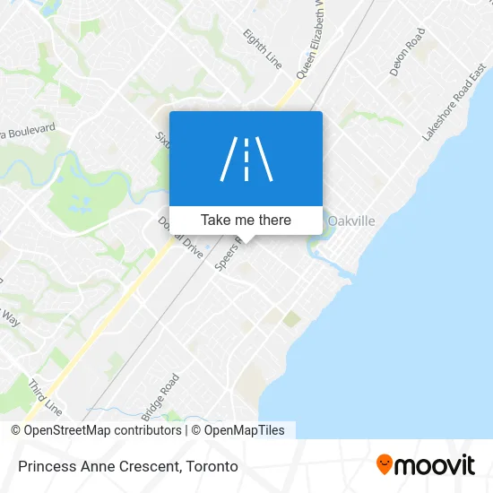 Princess Anne Crescent map