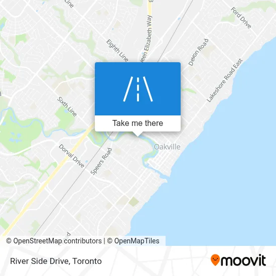 River Side Drive map