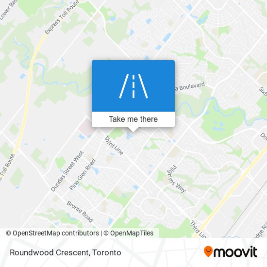 Roundwood Crescent map