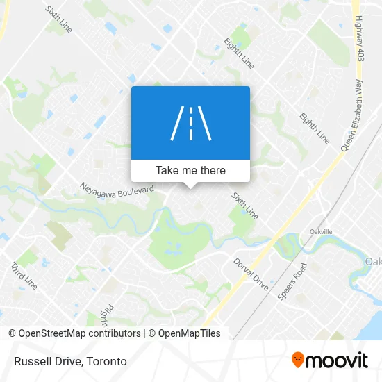 Russell Drive map