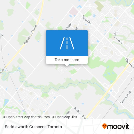 Saddleworth Crescent map