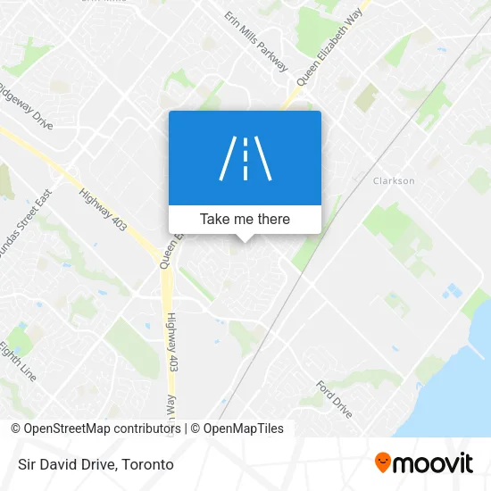 Sir David Drive map